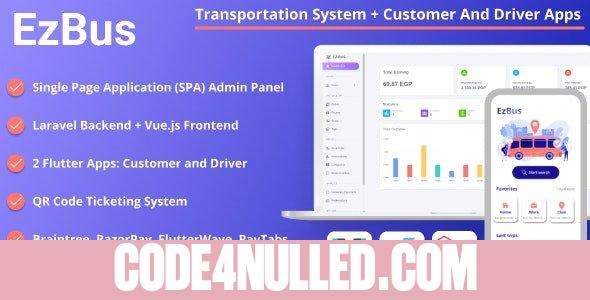 EZBus v2.2 - Transportation Management Solution - Two Flutter Apps + Backend + Admin panel