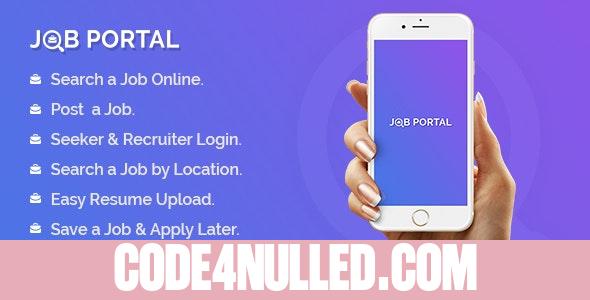 Job Portal Mobile Application With Web Portal
