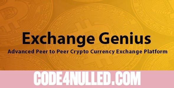 Exchange Genius - Advanced Peer to Peer Crypto Currency Exchange Platform - 12 April 2022
