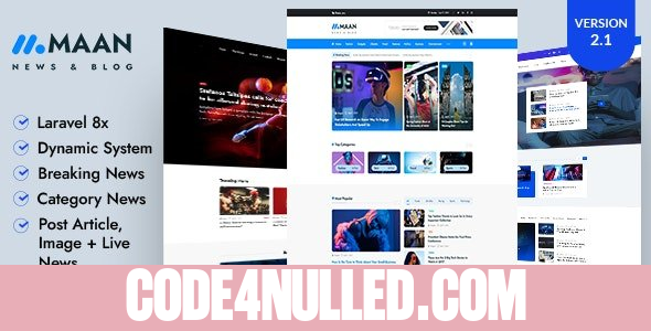 Maan News v2.0.1 - Laravel Magazine Blog & News PHP Script