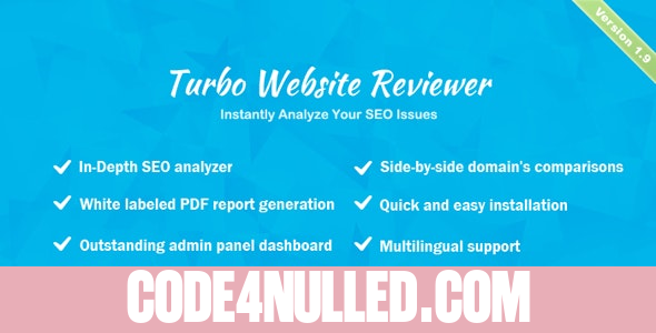 Turbo Website Reviewer v1.9 - In-depth SEO Analysis Tool