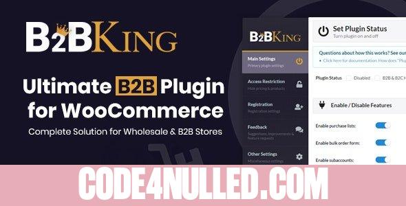B2BKing v4.9.90 - The Ultimate WooCommerce B2B & Wholesale Plugin