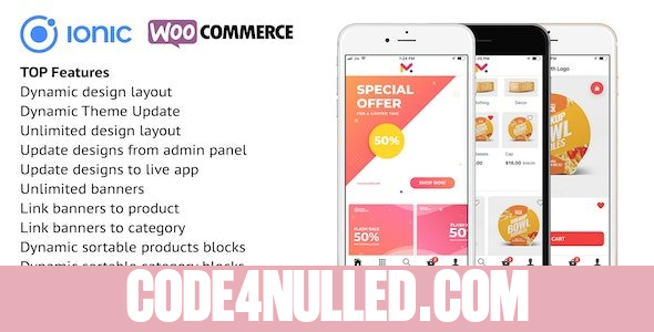Ionic 5 app for WooCommerce v5.5