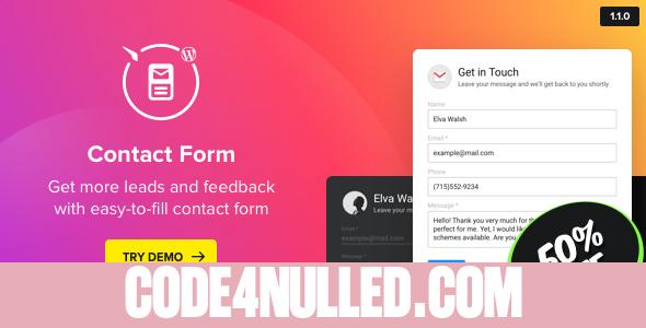 WP Contact Us Form v1.1.0 - WordPress Contact Form Plugin
