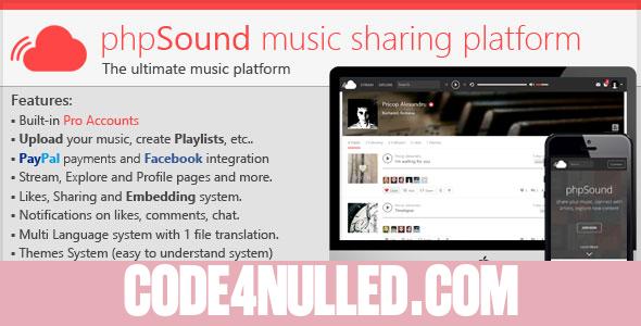 phpSound v1.1.8 - Music Sharing Platform