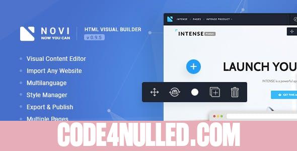 Novi v0.9.5 - HTML Page Builder & Visual Content Editor