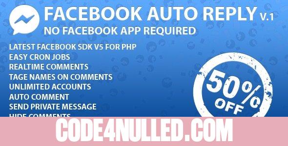 Facebook Auto Reply (SAAS Ready) v2.0.1