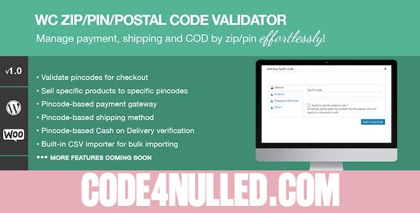 Zip/Pin/Postal Code Validator For WooCommerce v2.1