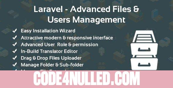 Laravel v2.0.2 - Advanced Files & Users Management