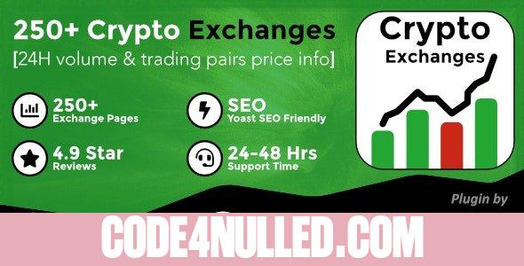 Cryptocurrency Exchanges List Pro v2.5 - WordPress Plugin