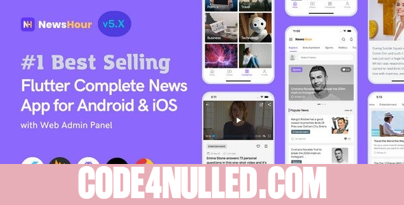 News Hour v5.0.4 - Flutter News App for Android & iOS with Admin Panel