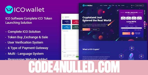 ICOWallet v3.0 - Complete ICO Software and Token Launching Solution - nulled