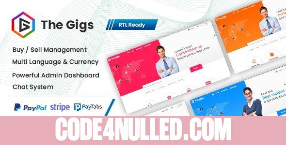 Thegigs v1.0 - Freelance Marketplace Script with Admin panel(Web + Android + IOS)
