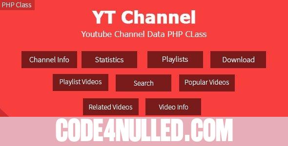 YT Channel v1.3.5 - YouTube Channel And Video Details API V3 PHP Class