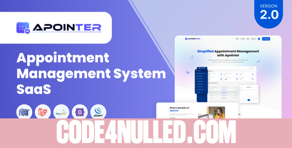 Apointer v2.0 - Appointment Management System SaaS - nulled