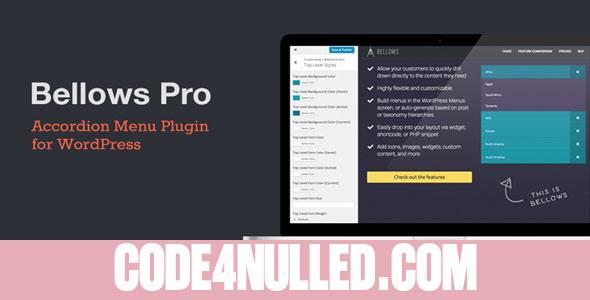 Bellows Pro v1.3 - Accordion Menu Plugin for Wordpress
