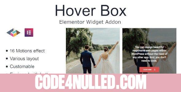 Hover Box Elementor Page Builder Addon v1.0.1