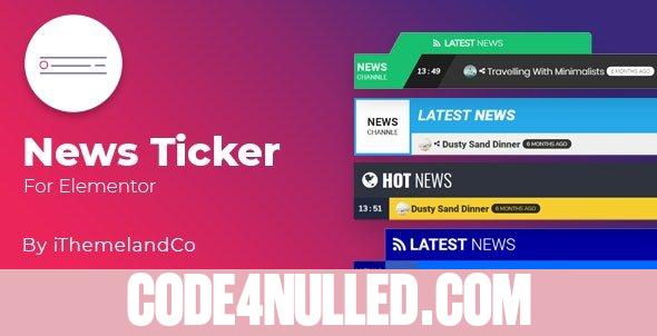 News Ticker For Elementor v1.3.1