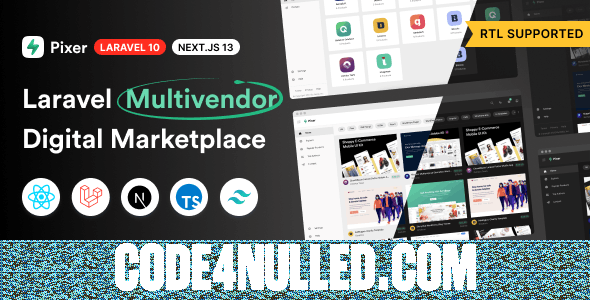 Pixer v6.6.1 - React Laravel Ecommerce Multivendor Digital Marketplace - nulled