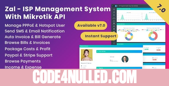 Zal v7.0 - ISP Management System With Mikrotik API - nulled