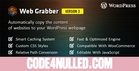 Web Grabber v3.0 - WordPress HTML Scraping Plugin