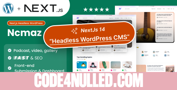 Ncmaz v2.9.0 - NextJs Headless WordPress Blog Magazine