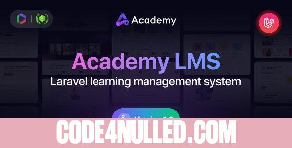 Academy LMS v1.6 - Laravel Learning Management System - nulled