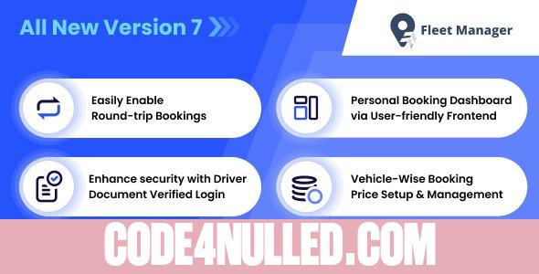 Fleet Manager v6.5 - Vehicle Management & Booking System - nulled