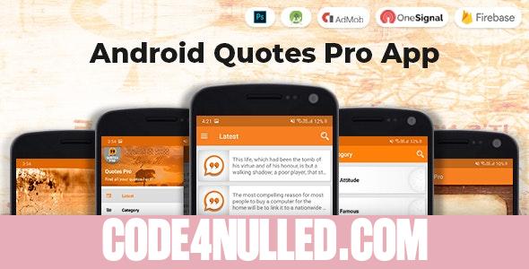 Android Quotes Pro App (Authors, Categories) v1.2.1