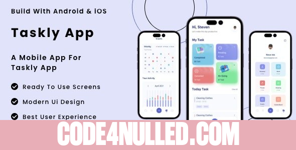Taskly App v1.0 - Flutter Mobile App Template
