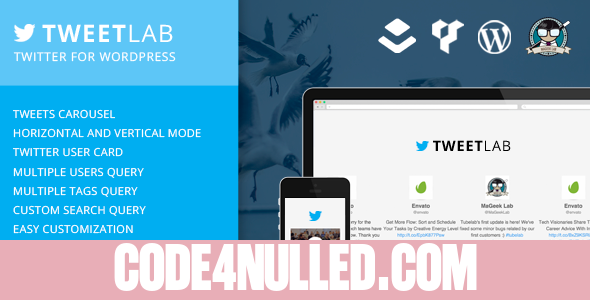 Tweetlab v2.0.2 - Twitter slider & Usercard for WordPress