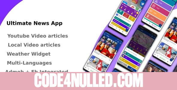 Ultimate News App (Video, Youtube, Weather, Survey) v3.0