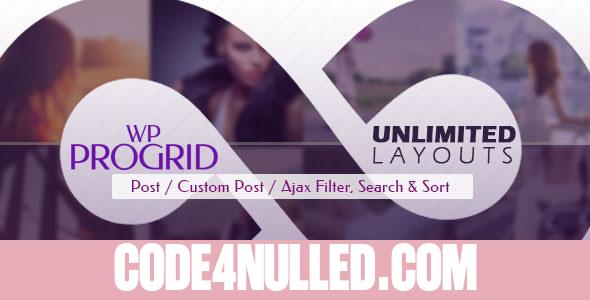 Pro Grid v2.4 - Ajax Post, Custom Post Display + Filter