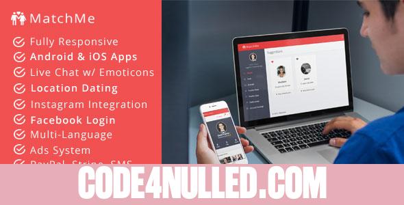 MatchMe - Complete Dating Script v1.8