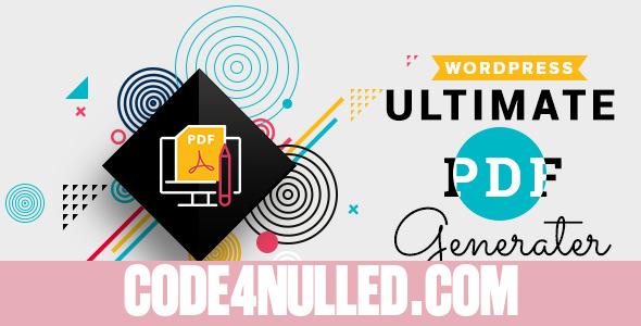 WP Ultimate PDF Generator v1.0.9