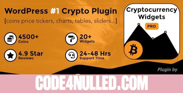 Cryptocurrency Widgets Pro v3.9.4 - WordPress Crypto Plugin