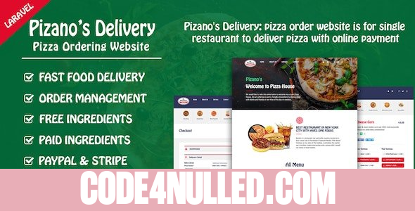 Pizano's Delivery v1.0 - Unlimited pizza order website
