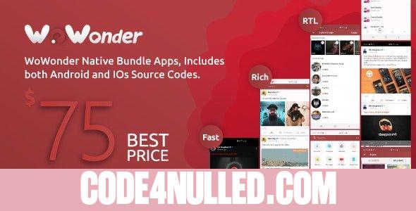 Mobile Native Social Timeline Applications v3.5 - For WoWonder Social PHP Script