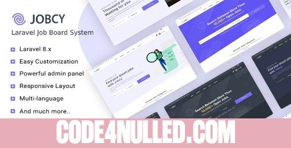 Jobcy v1.10.0 - Laravel Job Board Multilingual System - nulled