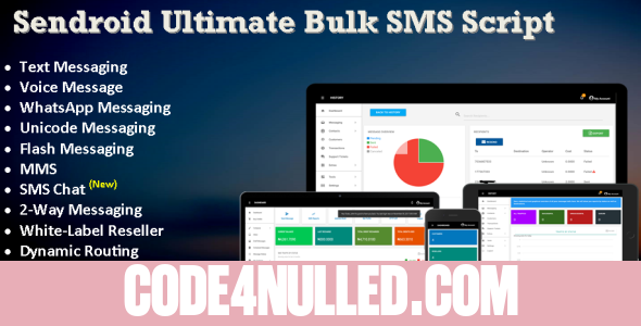 Sendroid Ultimate v1.8.1 - SMS, WhatsApp & Voice Messaging Script