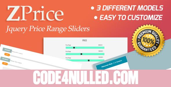ZPrice - Jquery Price Range Sliders