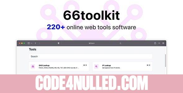 66toolkit v13.0.0 - Ultimate Web Tools System (SAAS) - nulled
