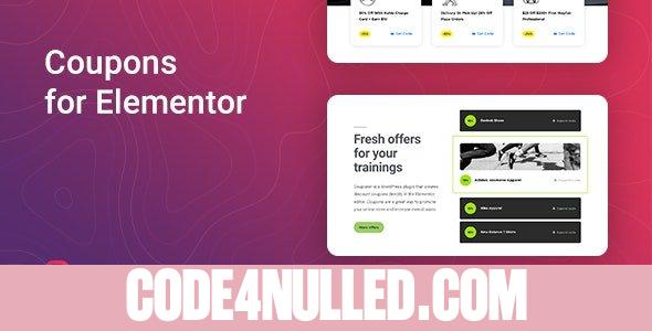 Couponer v1.1.5 - Discount Coupons for Elementor