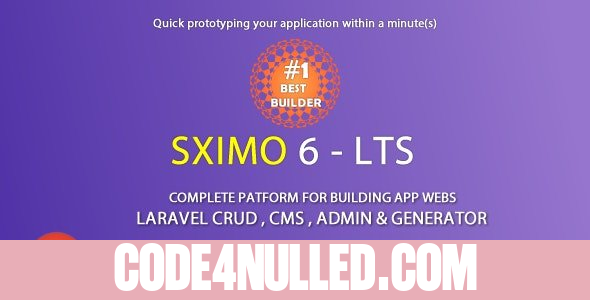Laravel Multi Purpose Application v7.1 - CRUD - CMS - Sximo 6