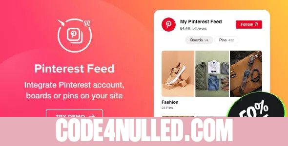 Pinterest Feed v1.2.0 - WordPress Pinterest Feed plugin