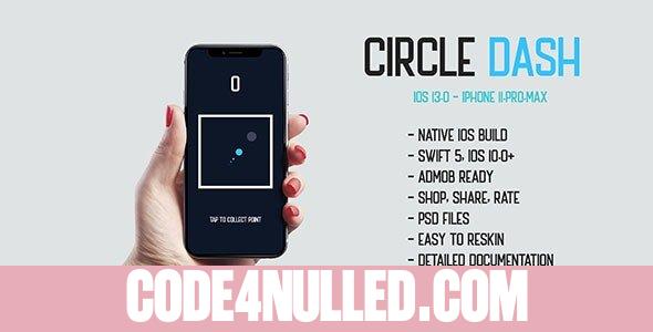 Circle Dash v1.0 - native iOS 13.0 mobile game app iPhone 11 corona