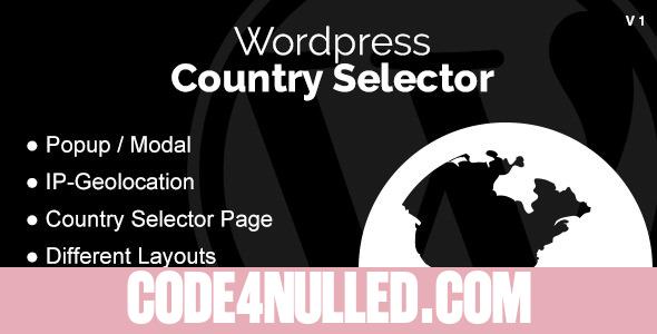 Wordpress Country Selector v1.2.9
