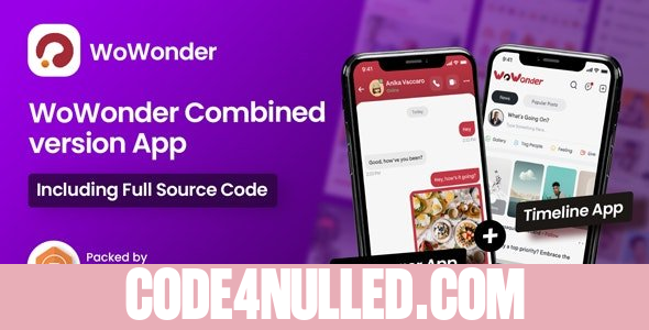 WoWonder Mobile v4.3 - The Ultimate Combined Messenger & Timeline Mobile Application