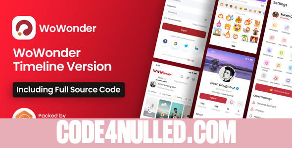 Mobile Native Social Timeline Applications v6.1 - For WoWonder Social PHP Script