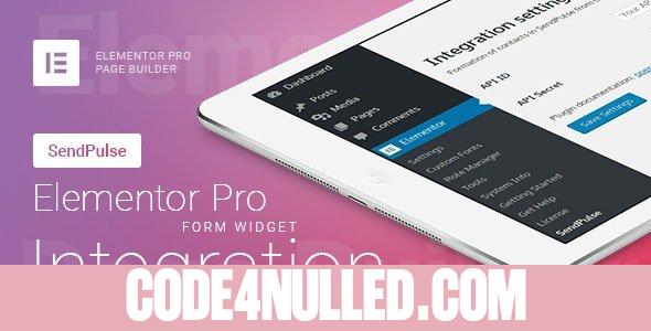 Elementor Pro Form Widget - SendPulse - Integration v1.10.0